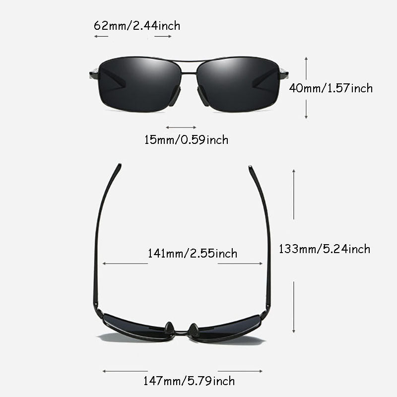 Men's Sports Polarized Sunglasses UV Protection With Case