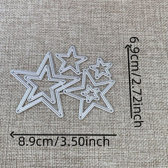 Lots Of Stars Metal Cutting Dies Stencils DIY Scrapbooking Handcraft Die Mold