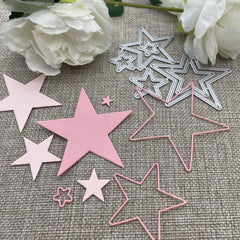 Lots Of Stars Metal Cutting Dies Stencils DIY Scrapbooking Handcraft Die Mold