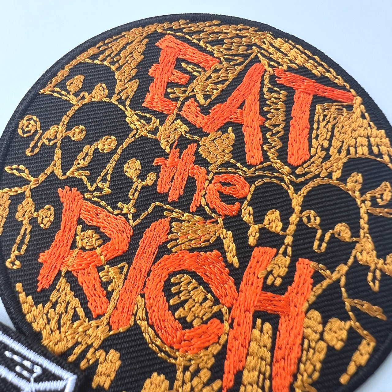 3pcs Horror Heart Embroidery Cloth Paste Clothing Patch Stickers