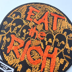 3pcs Horror Heart Embroidery Cloth Paste Clothing Patch Stickers