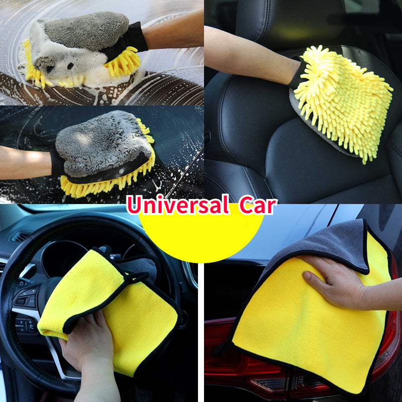 2PCS Car Wash Glove Anti-scratch Detailing Brush