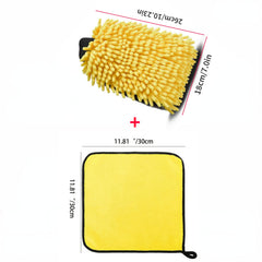 2PCS Car Wash Glove Anti-scratch Detailing Brush