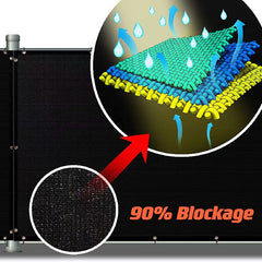 50pcs Balcony Privacy Screen Cover Fence Net Shield Porch Deck Backyard Patio