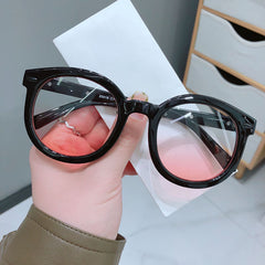 Pink Oval Sunglasses UV400 Sun Shades for Summer with Case