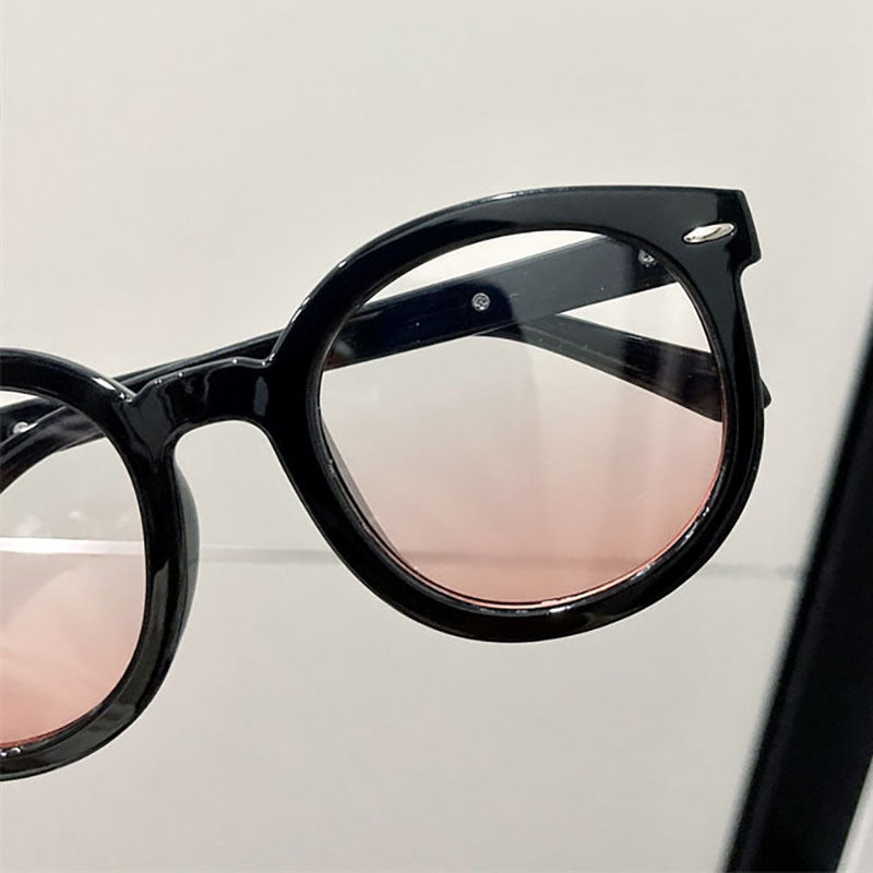 Pink Oval Sunglasses UV400 Sun Shades for Summer with Case