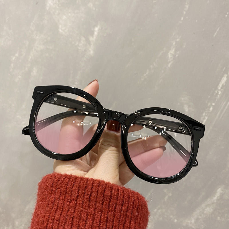 Pink Oval Sunglasses UV400 Sun Shades for Summer with Case