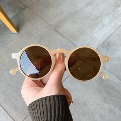 Retro Round Sunglasses UV400 Sun Shades Glasses with Case