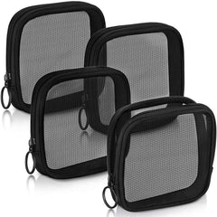 2 Piece Travel Mesh Makeup Bags Durable Nylon Cosmetic Pouch
