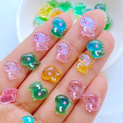 Mini Dinosaur Resin Ornaments for Crafts & Accessories