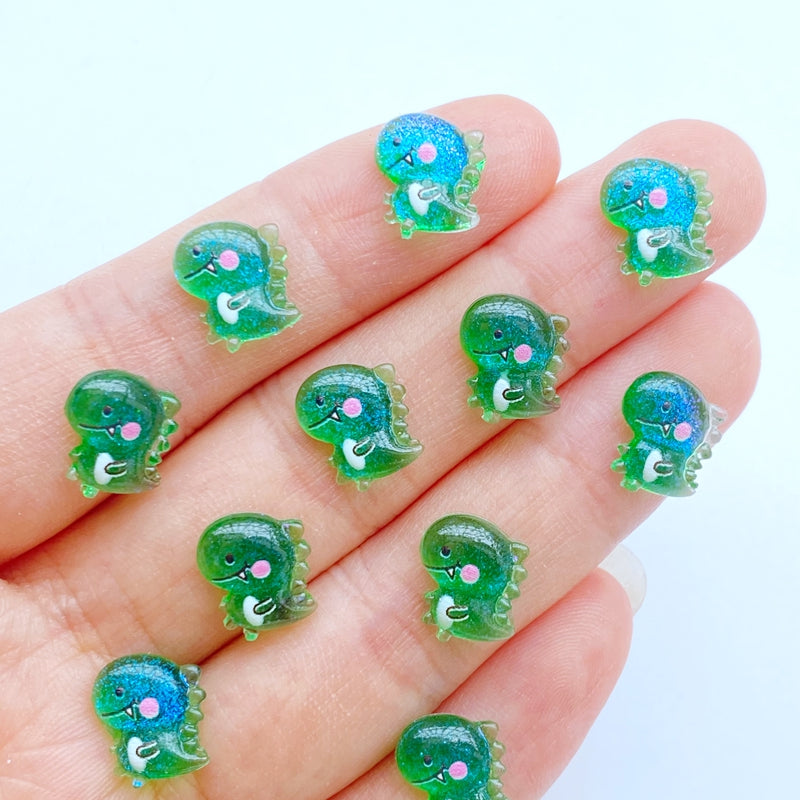 Mini Dinosaur Resin Ornaments for Crafts & Accessories