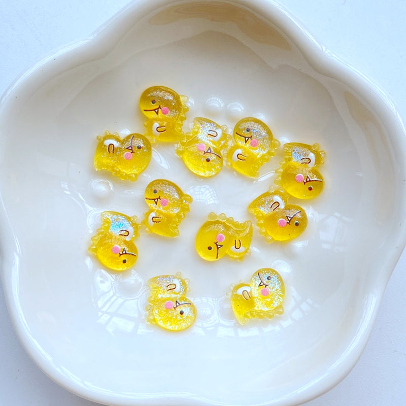 Mini Dinosaur Resin Ornaments for Crafts & Accessories