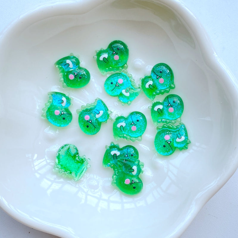 Mini Dinosaur Resin Ornaments for Crafts & Accessories