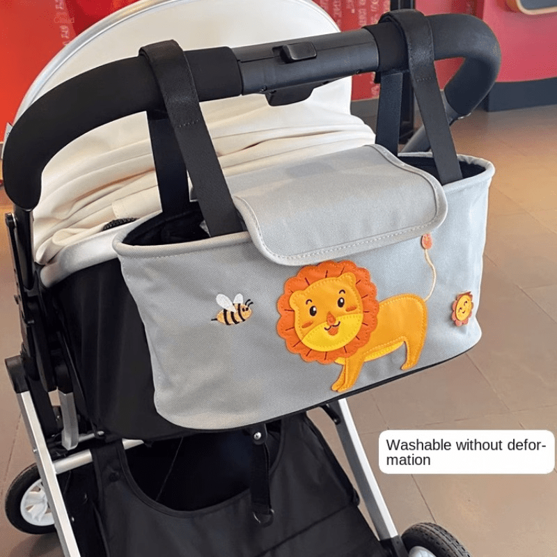 Cartoon Baby Stroller Storage Bag for Diapers & Bottles