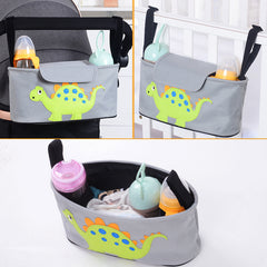 Cartoon Baby Stroller Storage Bag for Diapers & Bottles