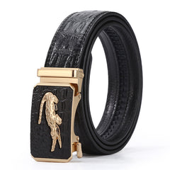 Crocodile Belt Men's Cowhide Leisure Business Trouser Belt