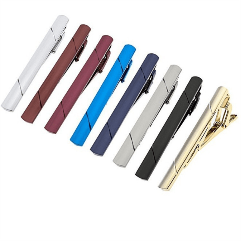 Business Casual Tie Clip Stickpin Set Copper Accessories For Men
