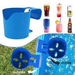 4pcs Pool Drinks Holder Cup Rack Storage Shelf for Swimming Pool, Beach, Party