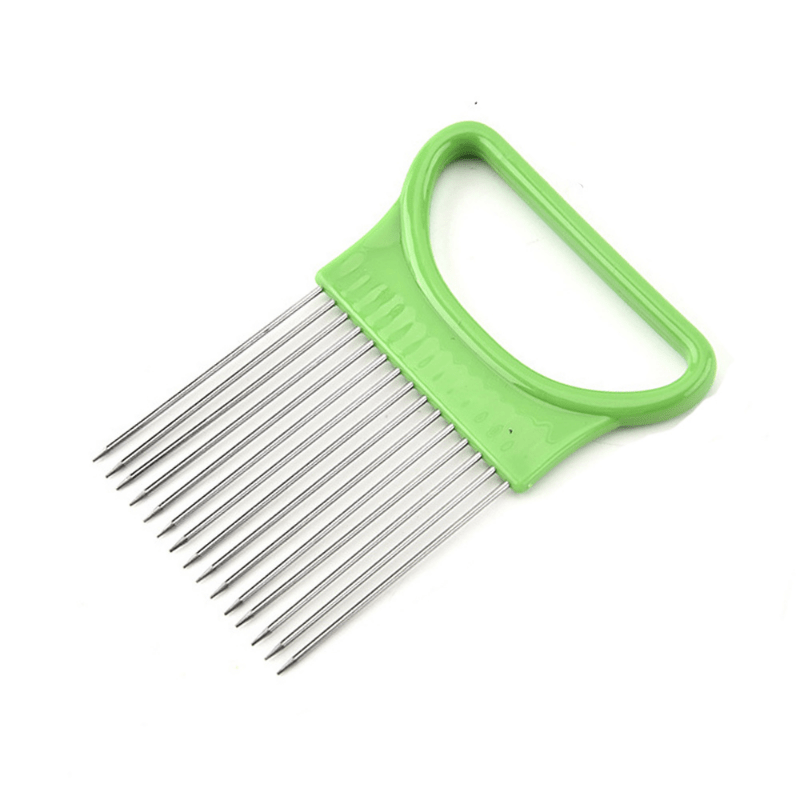 Stainless Steel Onion Slicer Holder - Creative Onion Slicer Cutter