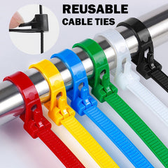 Reusable Zip Ties Bundling Ties For Indoor And Outdoor