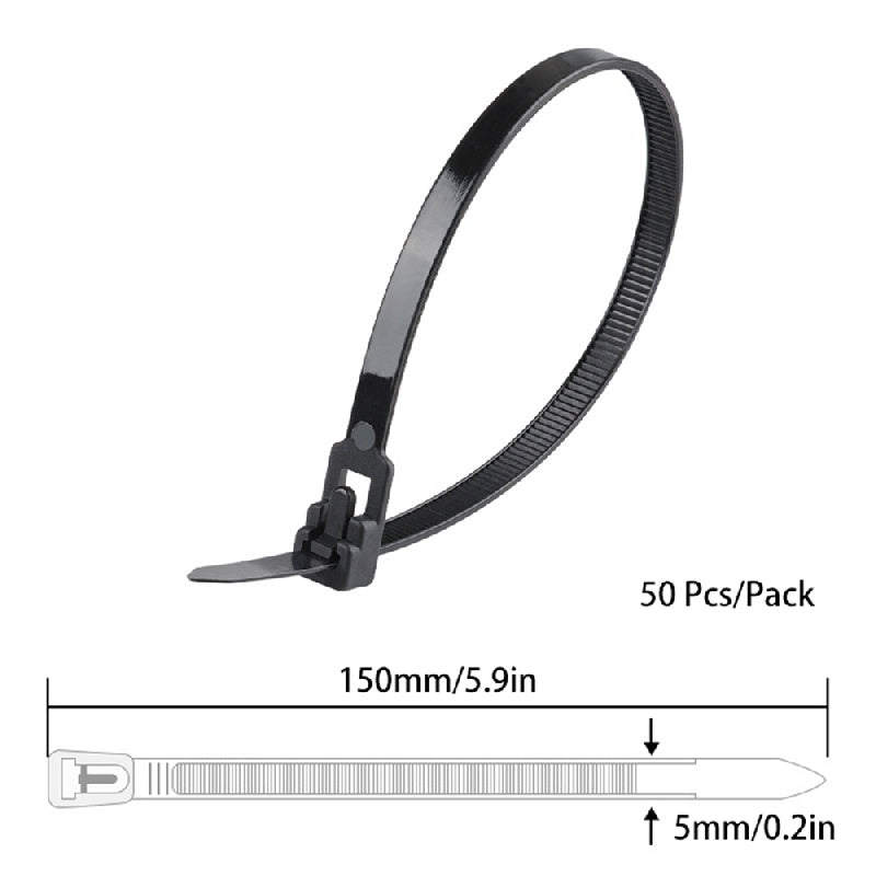 Reusable Zip Ties Bundling Ties For Indoor And Outdoor