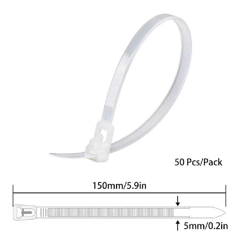 Reusable Zip Ties Bundling Ties For Indoor And Outdoor