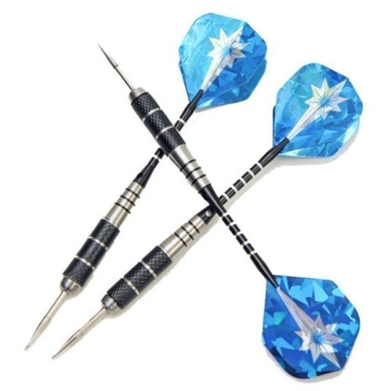 3-Piece All Metal Competition Darts Set 22g Stainless Steel Needles