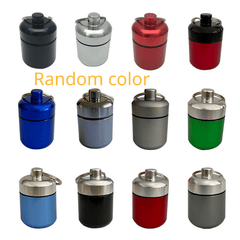 Compact Keychain Pill Box with Earplug Storage for Travel and Outdoors