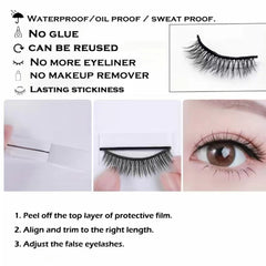 40 Pcs Reusable Self Adhesive Eyelash Glue Strip