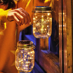 Solar Mason Jar Lid Lights LED Waterproof Fairy String Lights Garden Decor