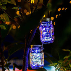 Solar Mason Jar Lid Lights LED Waterproof Fairy String Lights Garden Decor
