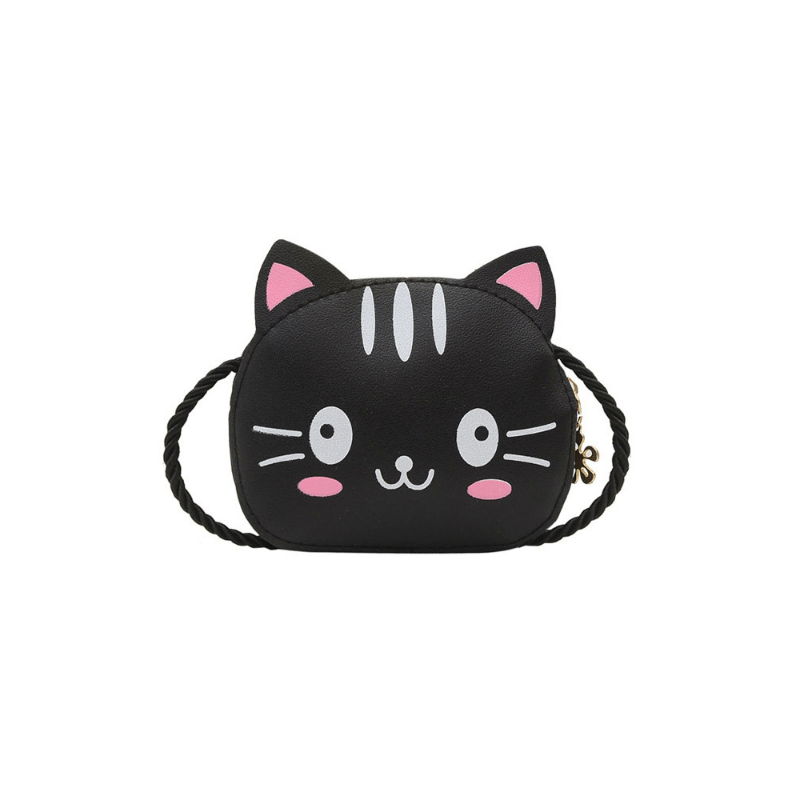 Cartoon Cat Crossbody Bag Mini Shoulder Bag For Girls