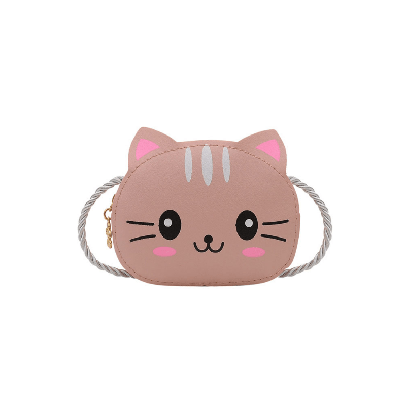 Cartoon Cat Crossbody Bag Mini Shoulder Bag For Girls