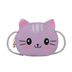 Cartoon Cat Crossbody Bag Mini Shoulder Bag For Girls