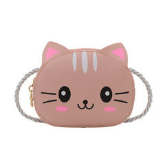 Cartoon Cat Crossbody Bag Mini Shoulder Bag For Girls