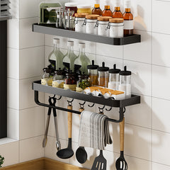 Storage Rack with Hooks - Spice/Shower Organizer