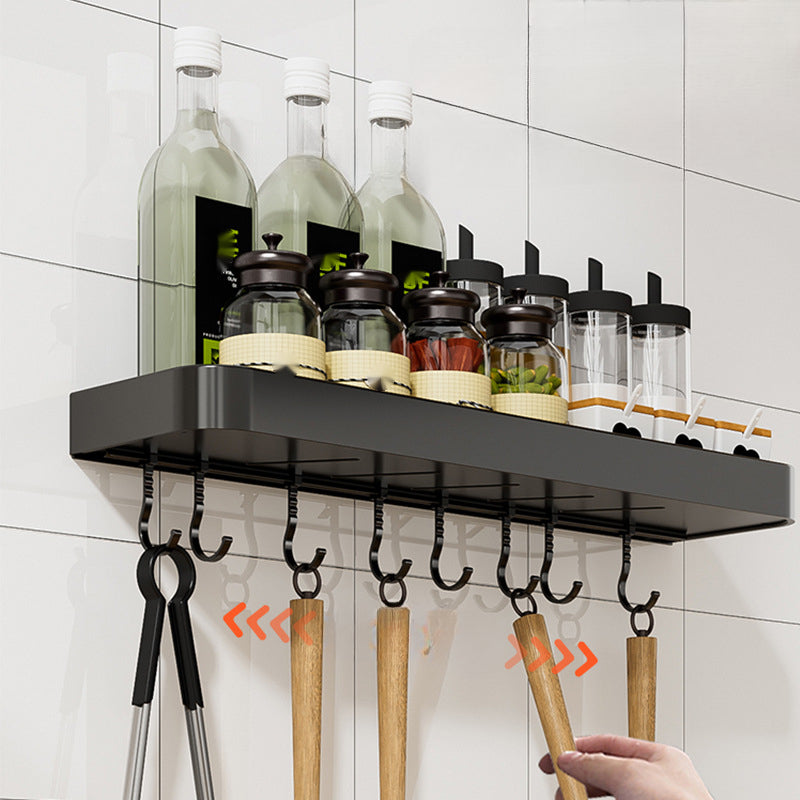 Storage Rack with Hooks - Spice/Shower Organizer