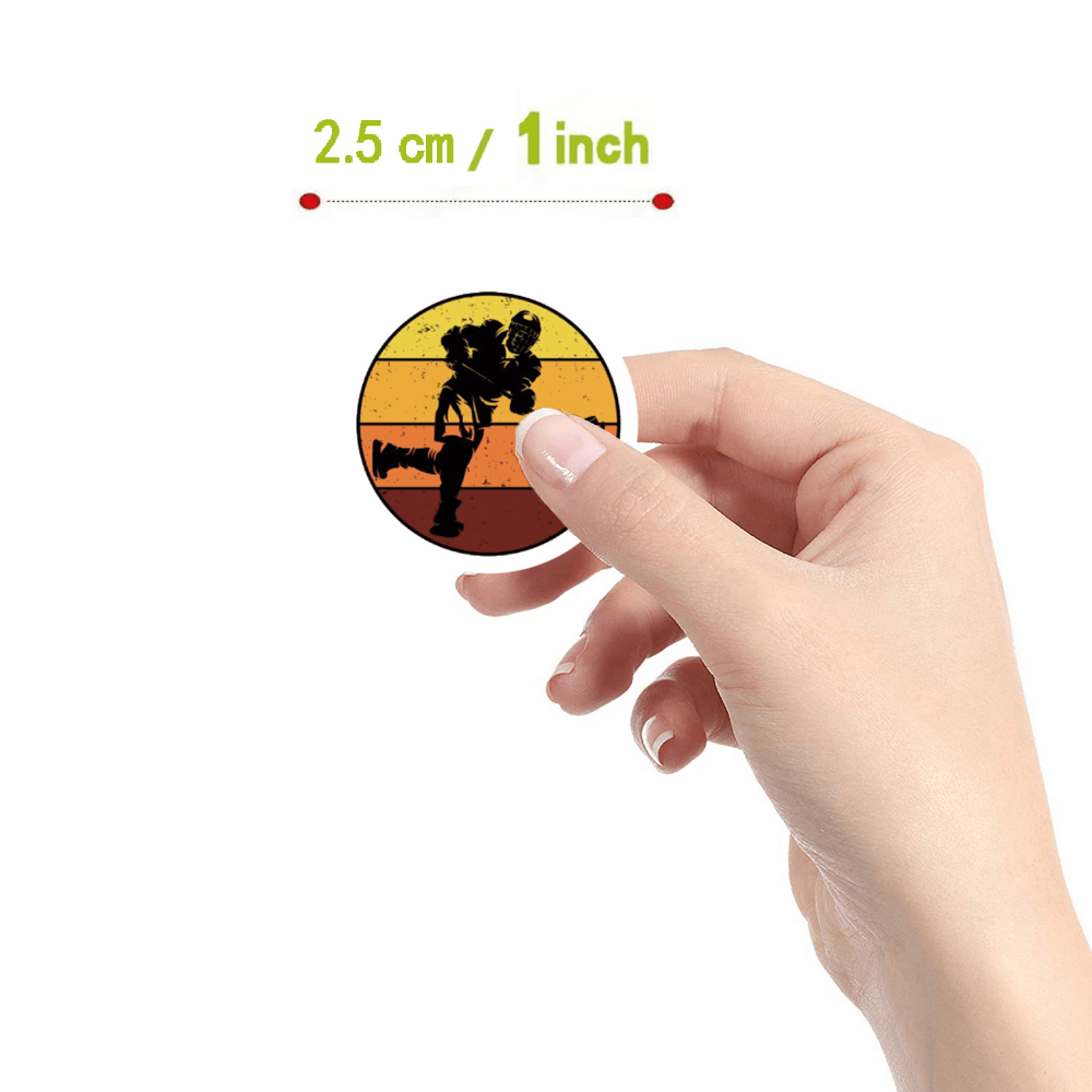 500pcs Hockey Stickers 2 54 Cm 10 Patterns Pack Cartoon Decals Vinyl Sticker