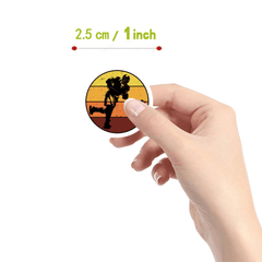 500pcs Hockey Stickers 2 54 Cm 10 Patterns Pack Cartoon Decals Vinyl Sticker