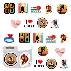 500pcs Hockey Stickers 2 54 Cm 10 Patterns Pack Cartoon Decals Vinyl Sticker