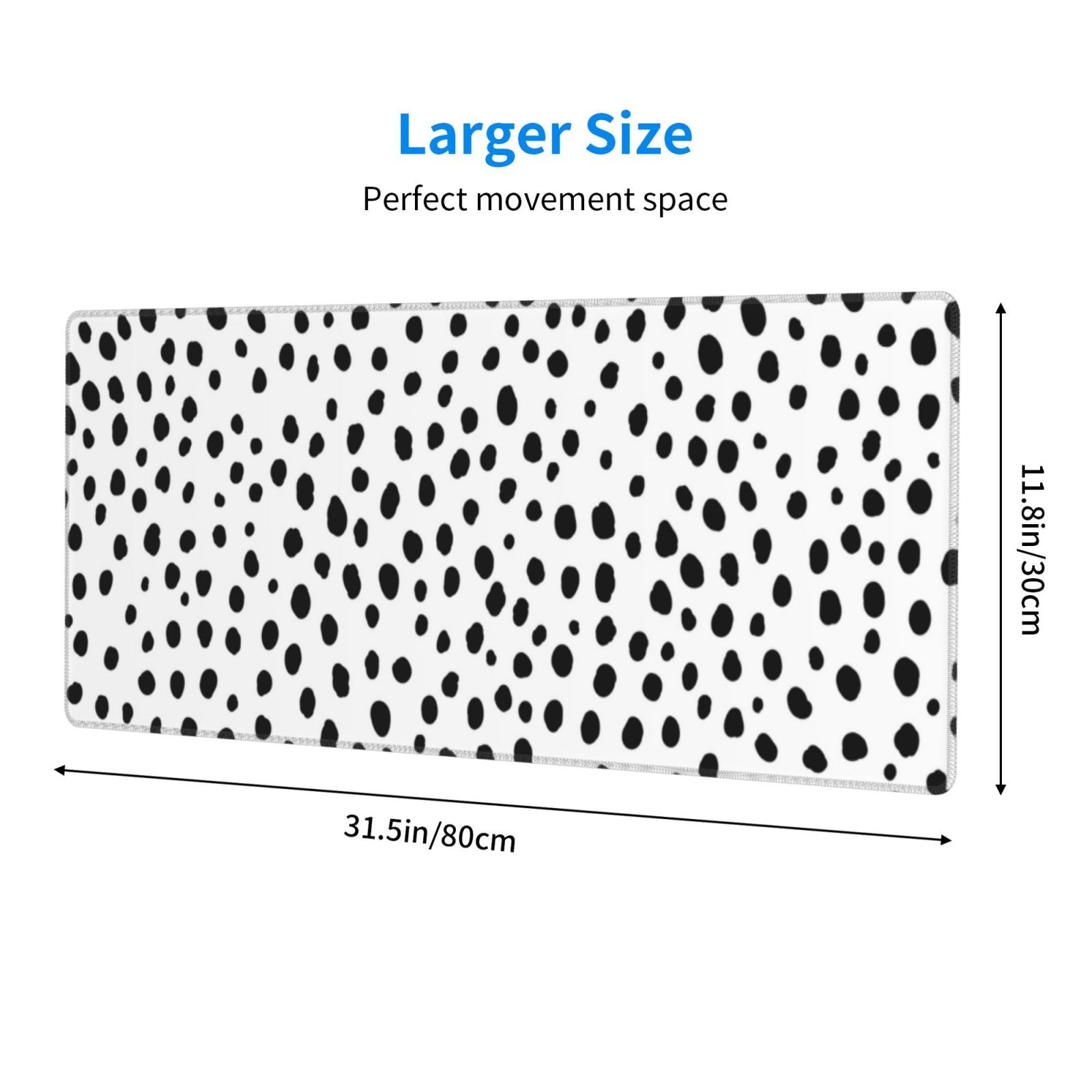 Boho Style Dot Pattern Large Mouse Desk Pad XL Mousepad