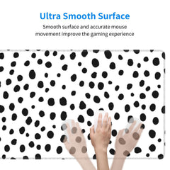 Boho Style Dot Pattern Large Mouse Desk Pad XL Mousepad