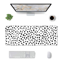 Boho Style Dot Pattern Large Mouse Desk Pad XL Mousepad