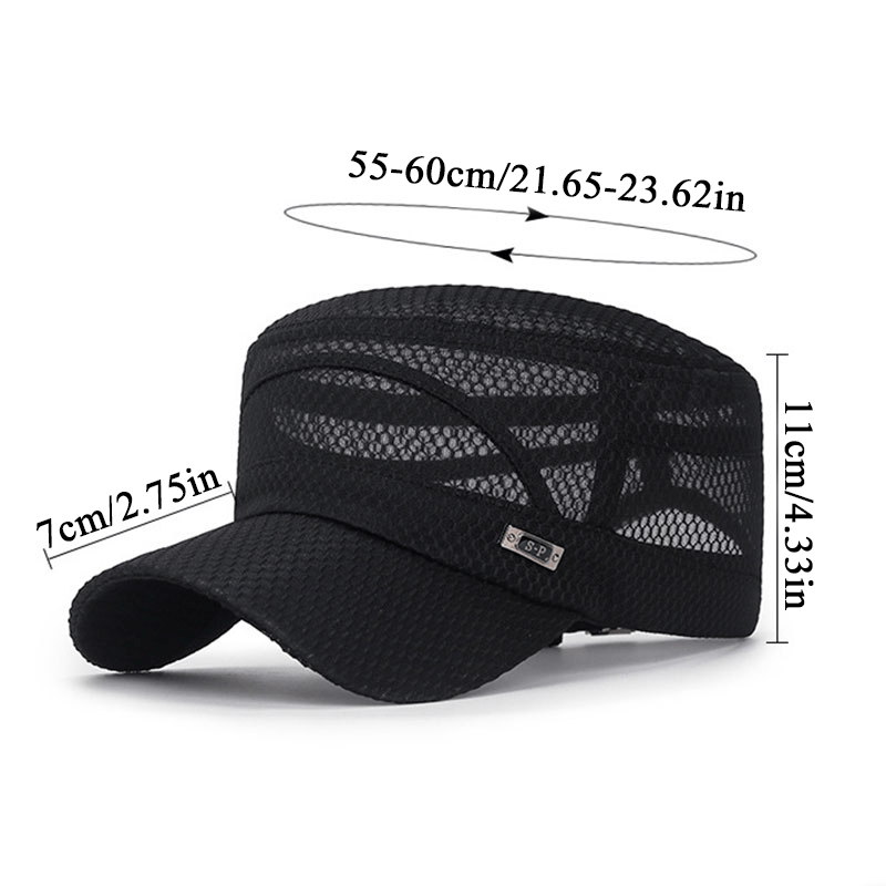 Men's Military Mesh Baseball Cap for Fishing