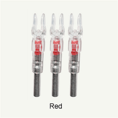 3pcs Lighted Bow LED Glowing Arrow Nock Tail for 6.2mm Arrow Shaft