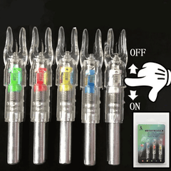 3pcs Lighted Bow LED Glowing Arrow Nock Tail for 6.2mm Arrow Shaft