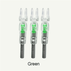 3pcs Lighted Bow LED Glowing Arrow Nock Tail for 6.2mm Arrow Shaft