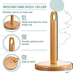 Wooden Creel For Knitting Crochet Prevents Yarn Tangling
