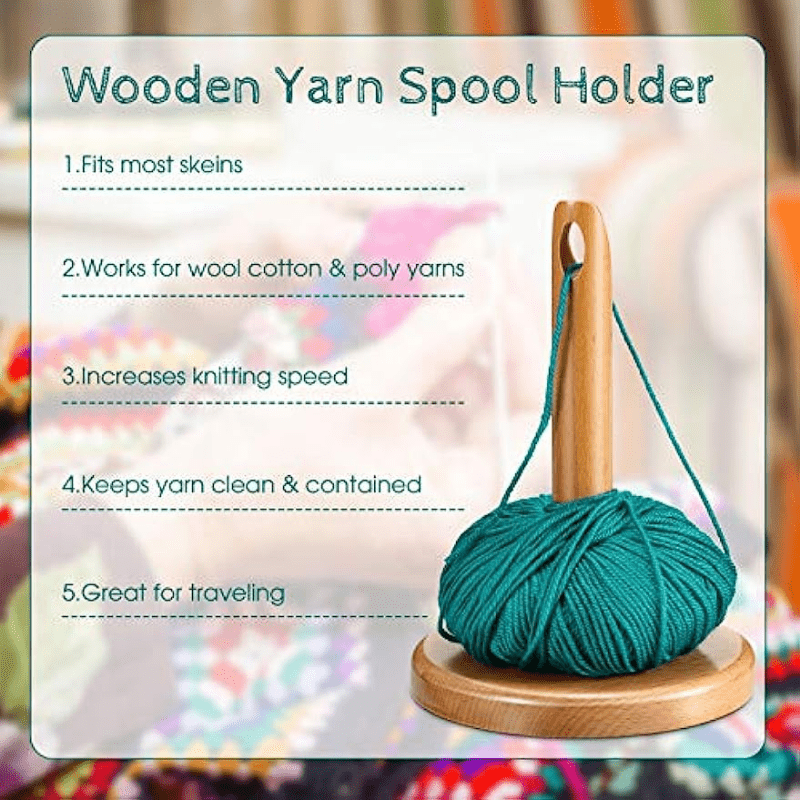 Wooden Creel For Knitting Crochet Prevents Yarn Tangling