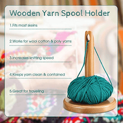 Wooden Creel For Knitting Crochet Prevents Yarn Tangling